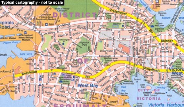 mappa stradale di Quebec City