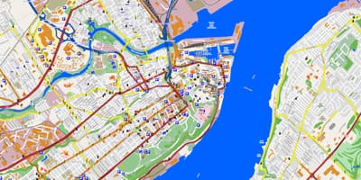 Mappa di Quebec City e dintorni