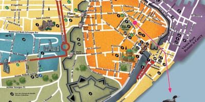 L'antica Città di Quebec attrazioni mappa