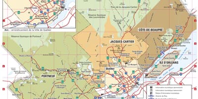 Mappa di centro di Quebec
