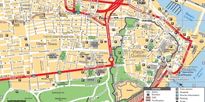 Città di Quebec canada mappa